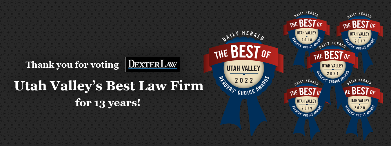 Utah Valley's best law firm award.