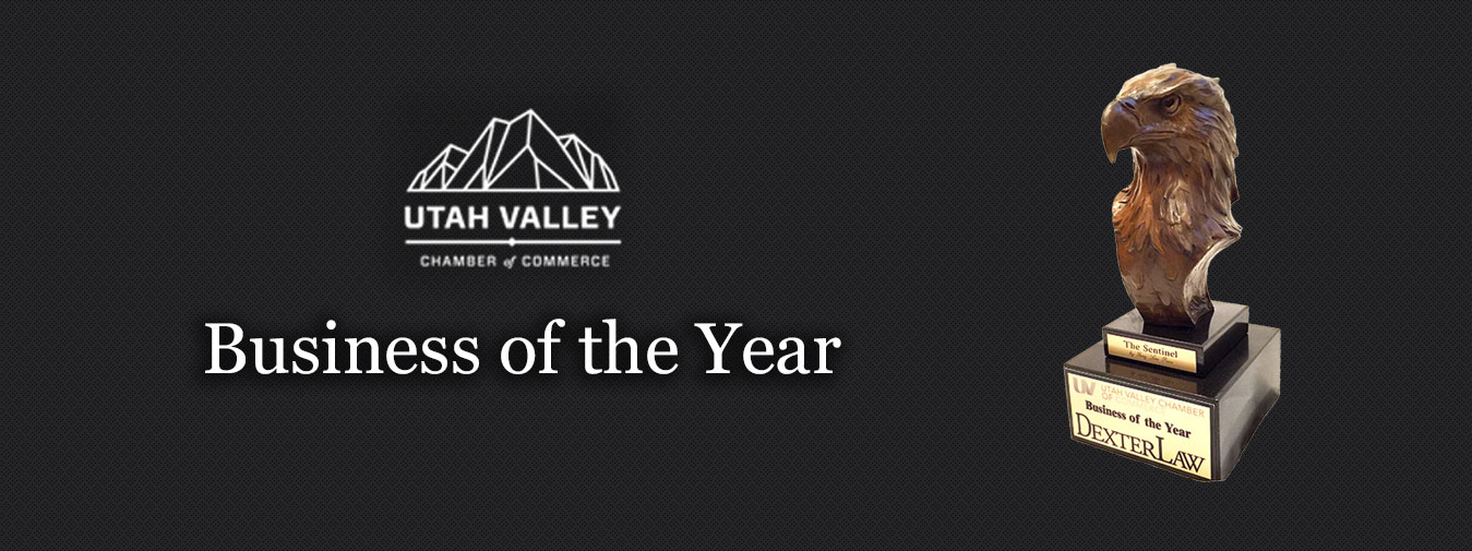 Utah Valley's #1 personal injury law firm award.